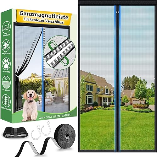 HOFUDON fibreglass magnetic fly screen balcony door